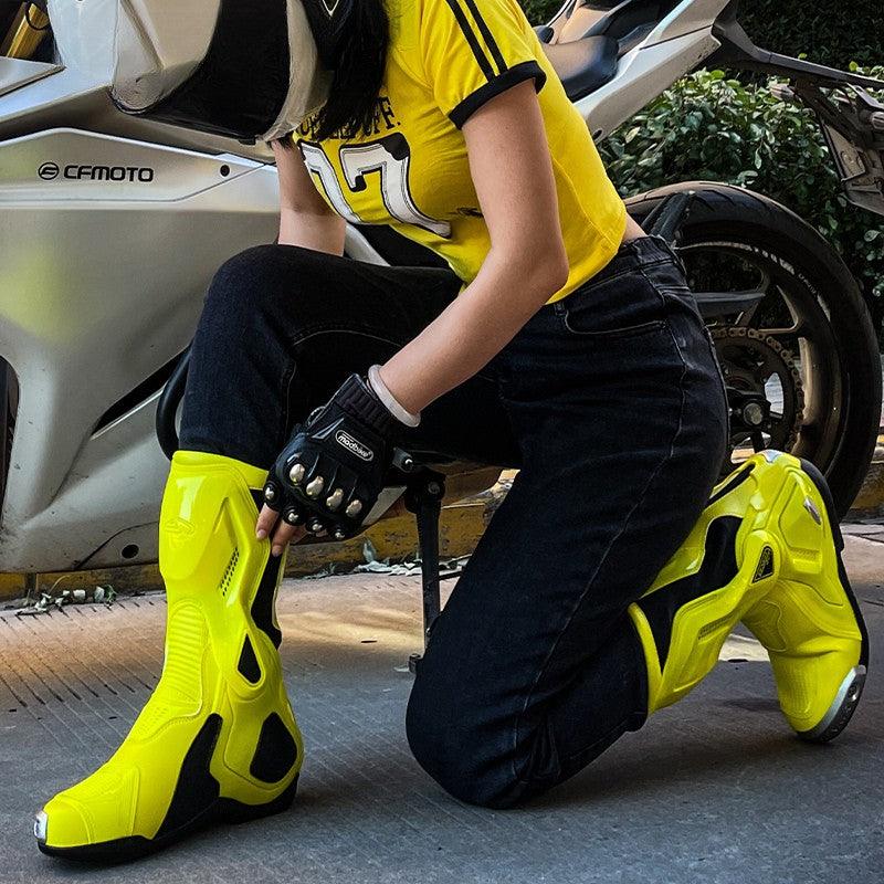 BENKIA™ Titanium Alloy Motorcycle Riding Boots – Bean's Moto Booth