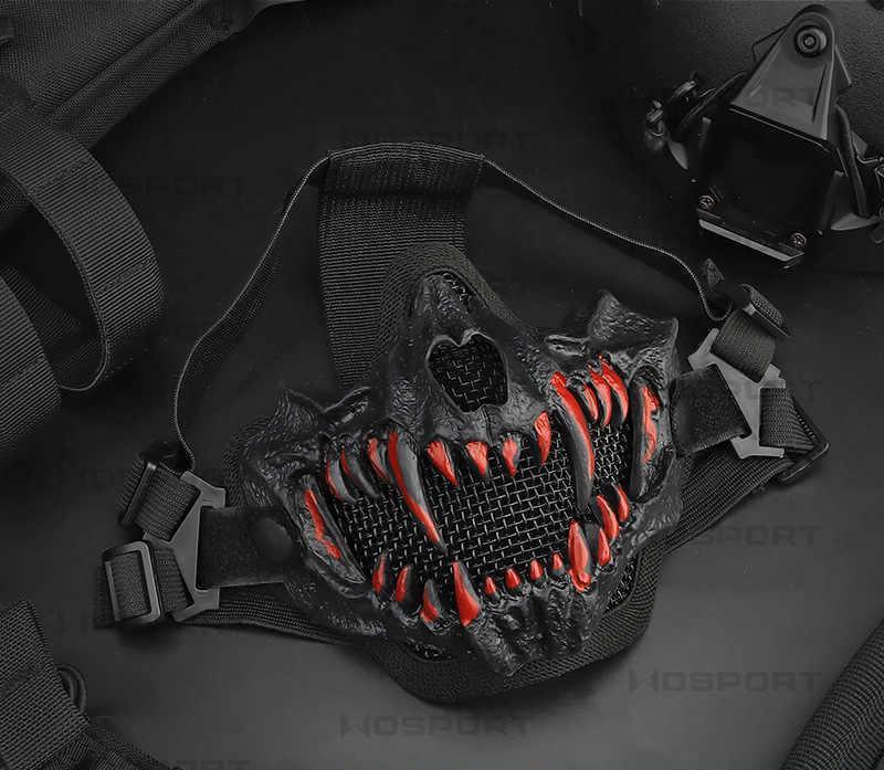 fangs motorcycle helmet Tactical Protective Wolf Fang Motorcycle Riding Mask