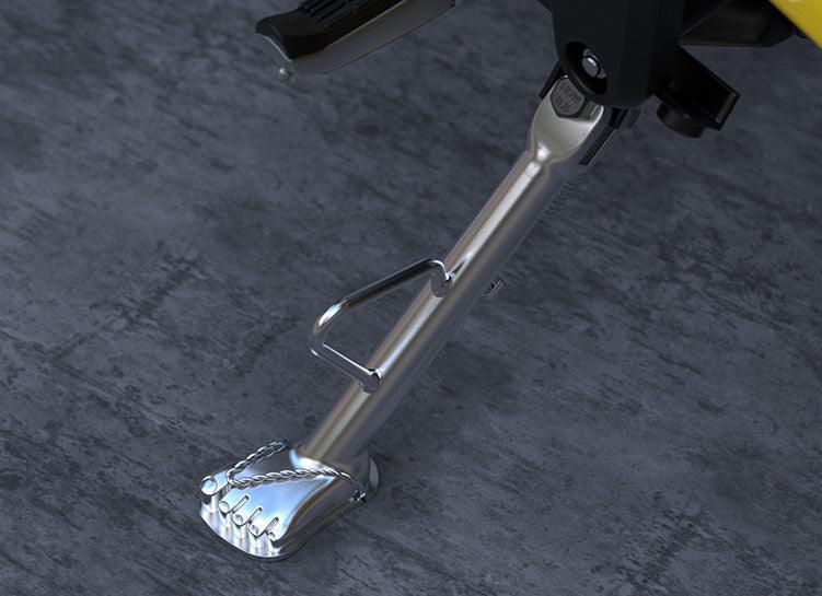 WHAT WE WANT WWW_FBFOOTSTAND ① Stainless Steel Flip-Flop Motorcycle Kickstand – Bean's Moto Booth