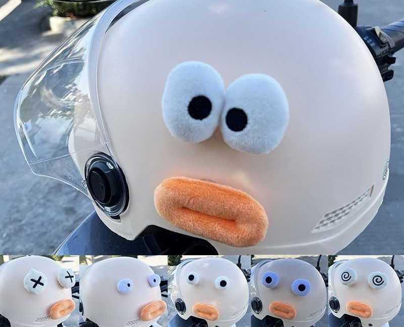 custom motorcycle helmet mouth Sausage Mouth Funny Helmet Decoration – Bean's Moto Booth