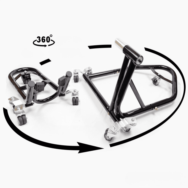 LIOU STAND™ Motorcycle Paddock Stand Dolly Mover - Bean's Moto Booth