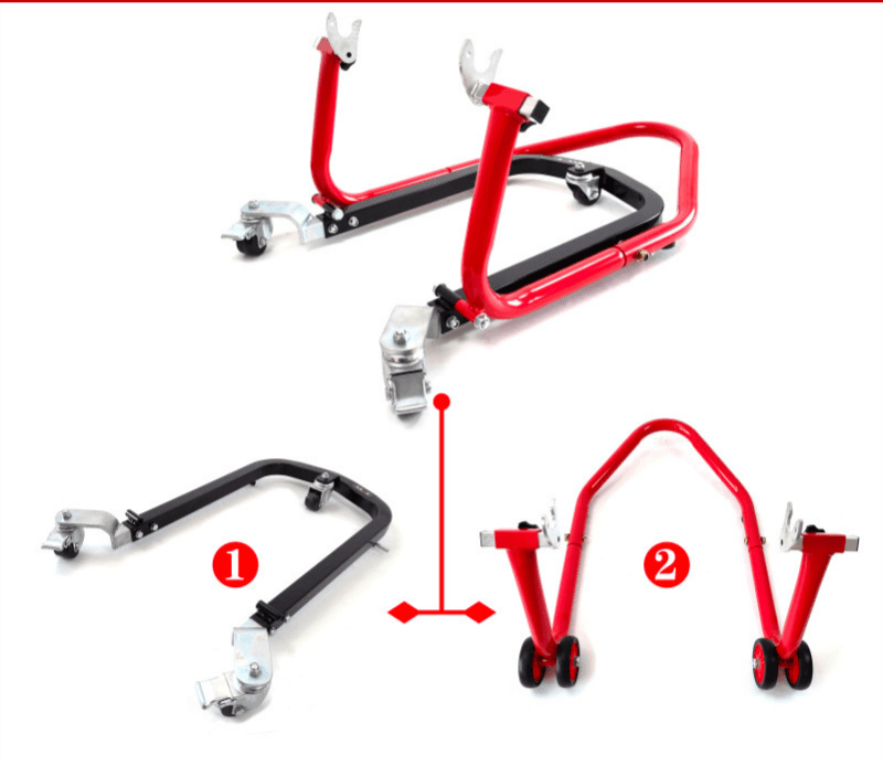 LIOU STAND™ Motorcycle Paddock Stand Dolly Mover - Bean's Moto Booth