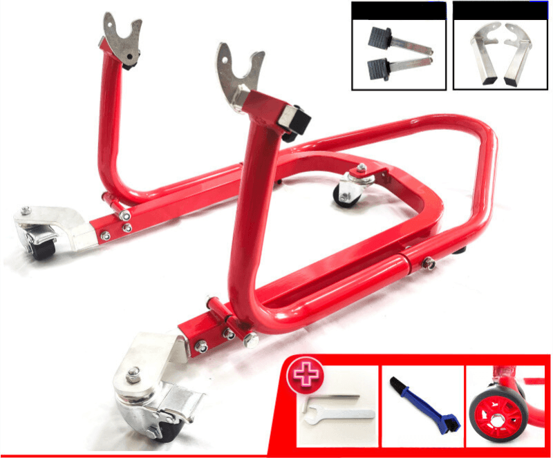 LIOU STAND™ Motorcycle Paddock Stand Dolly Mover - Bean's Moto Booth