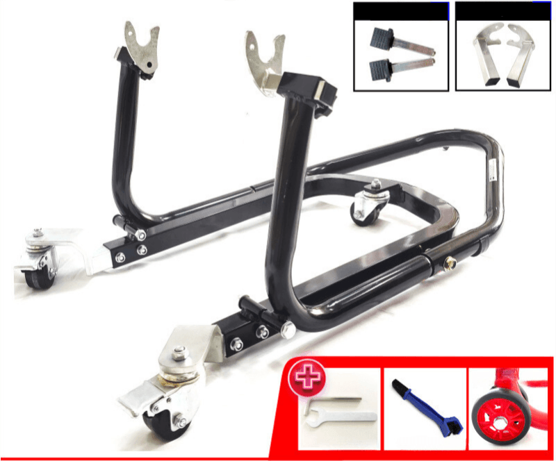 LIOU STAND™ Motorcycle Paddock Stand Dolly Mover - Bean's Moto Booth