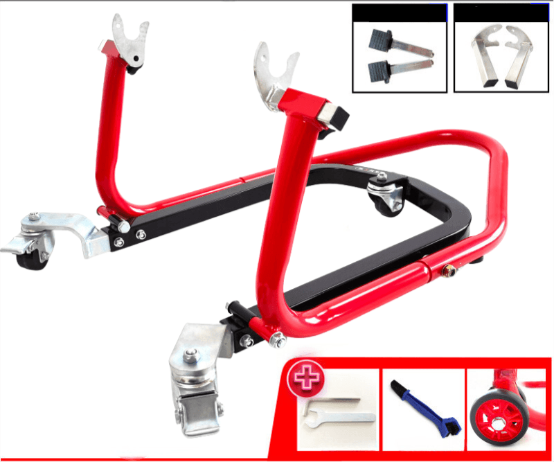 LIOU STAND™ Motorcycle Paddock Stand Dolly Mover - Bean's Moto Booth