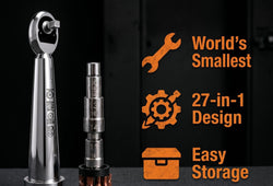 PocketPit 27-in-1 pocket motorcycle tool kit for roadside repairs