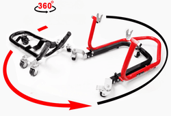 Liou Stand 360-degree motorcycle paddock stand dolly mover for garage parking