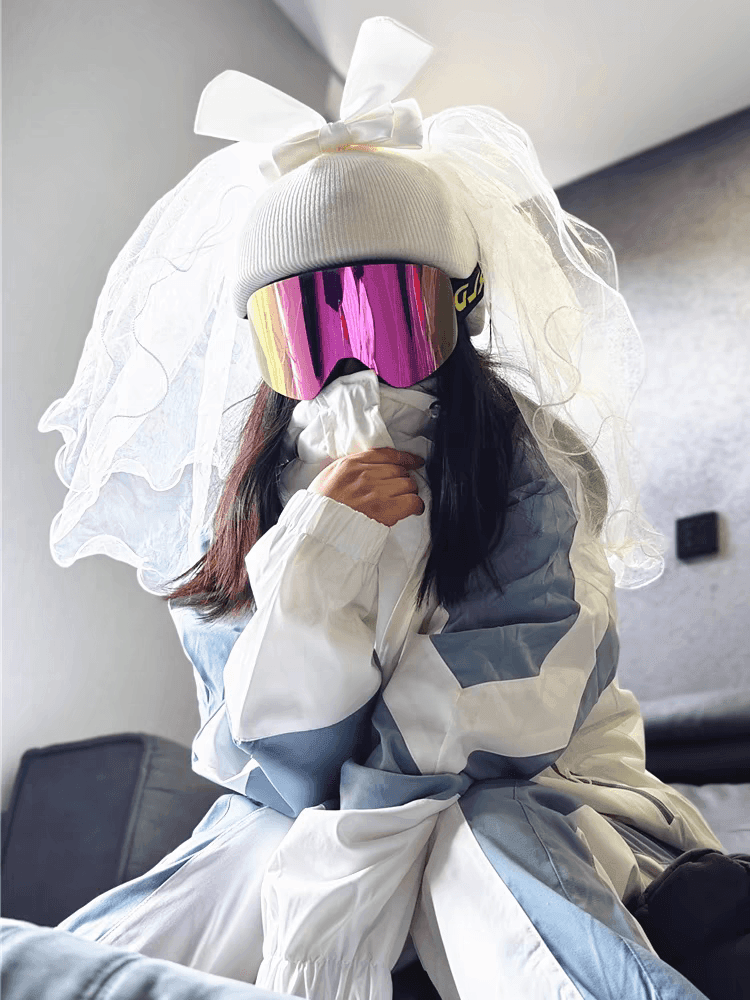 brides veil for motorcycle helmet AOIZZ™ Motorcycle Helmet Veil Decoration