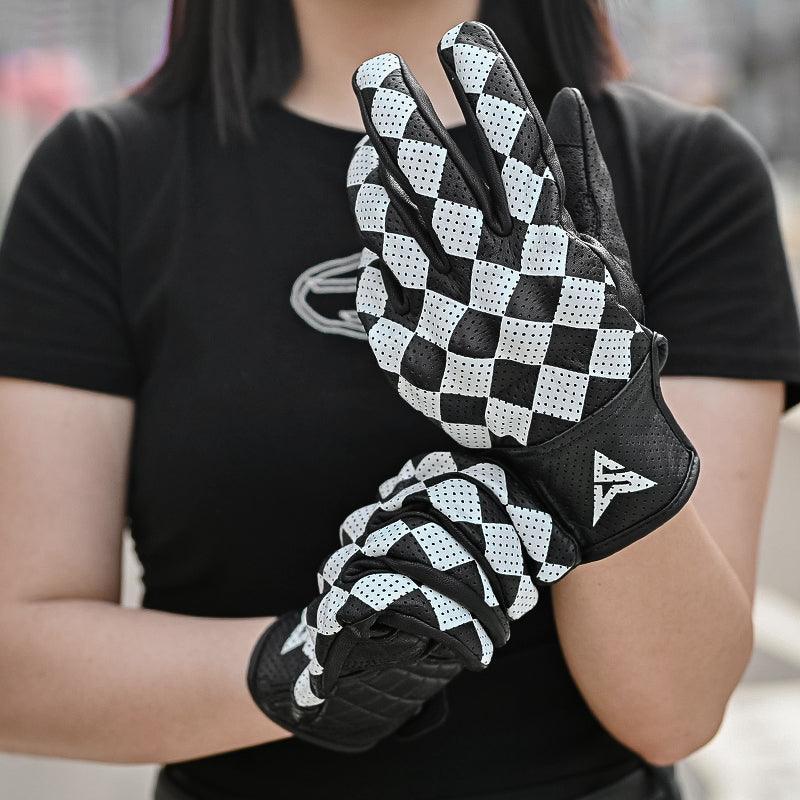 HVA™ Checkerboard Motorcycle Gloves