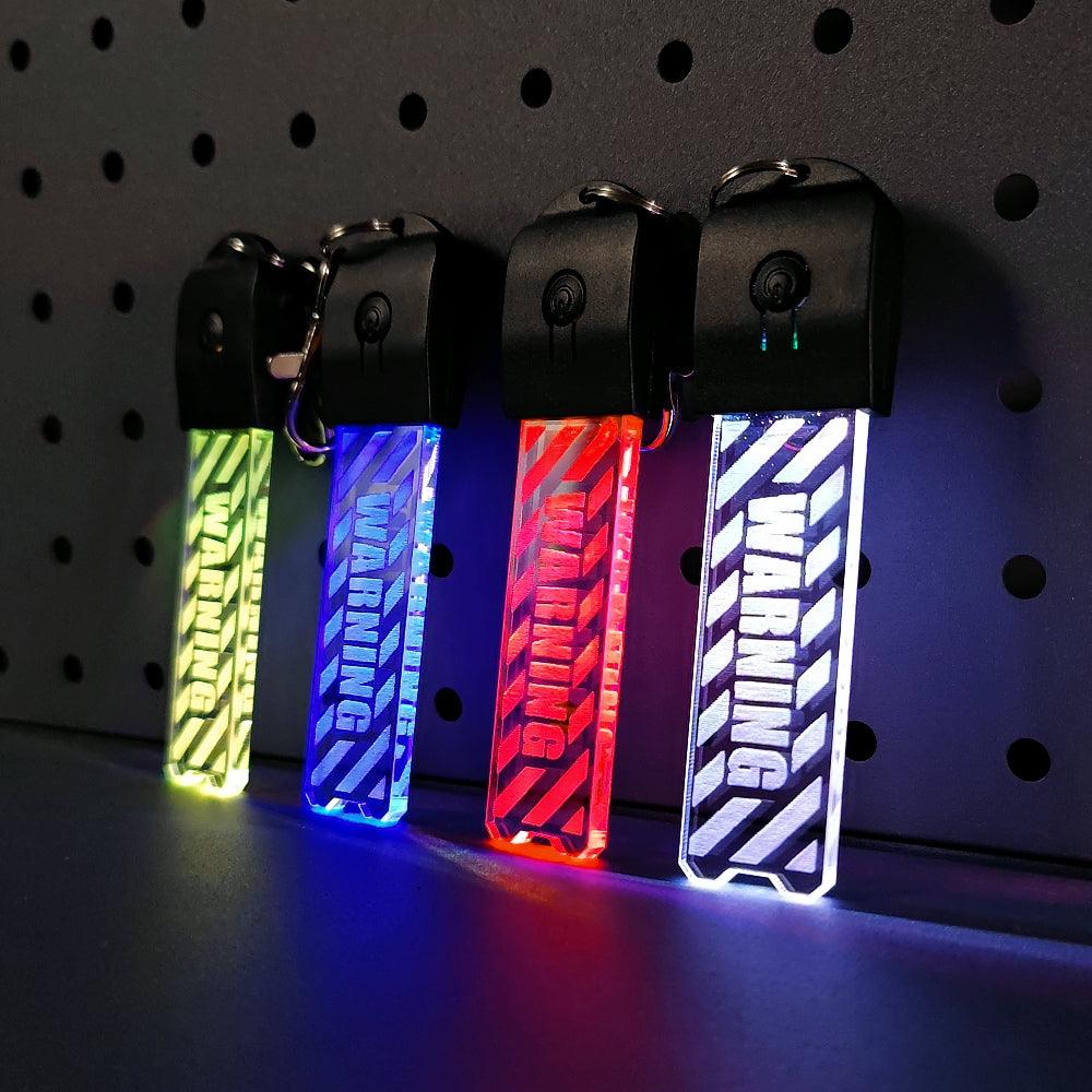 Cyberpunk LED Rechargeable Motorcycle Keychain