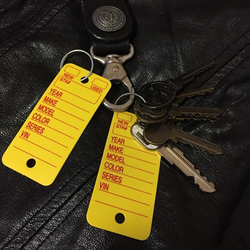Motorcycle Handwritten Keychain Tag