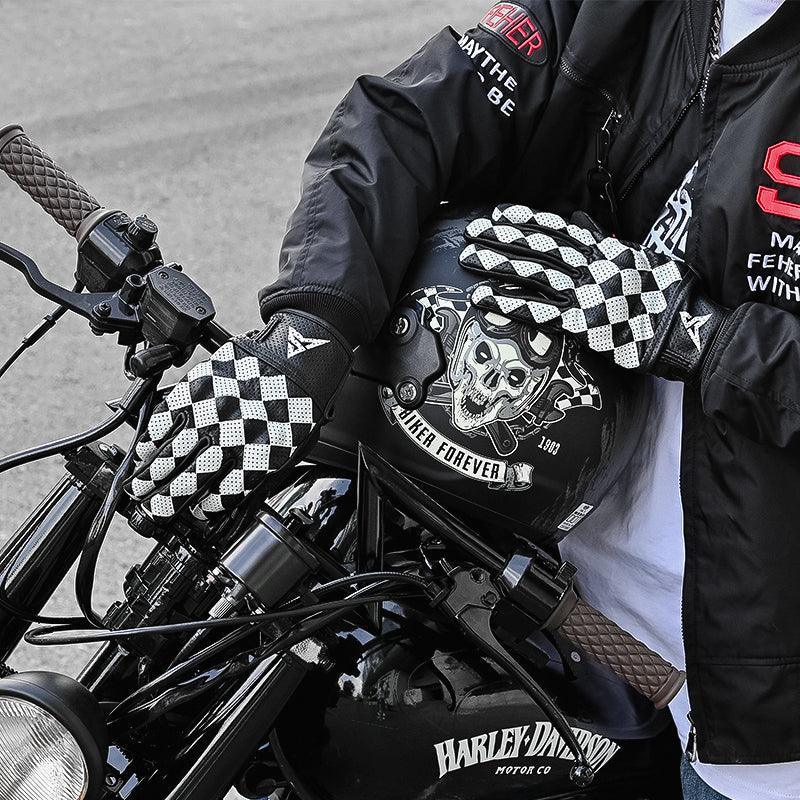HVA™ Checkerboard Motorcycle Gloves