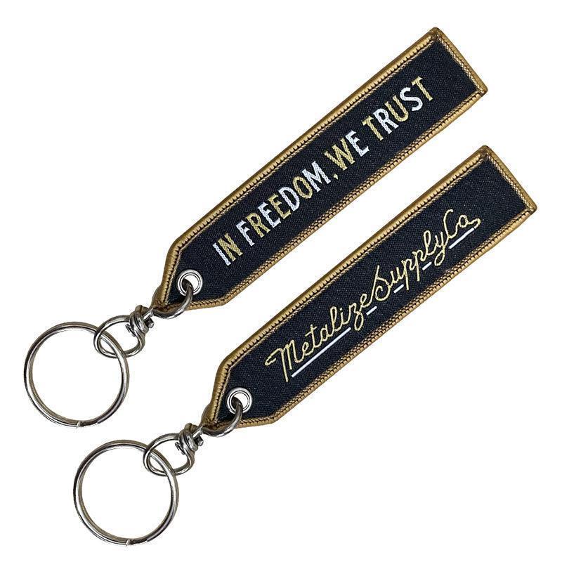 METALIZE™ Vintage Motorcycle Handmade Embroidered Keychain
