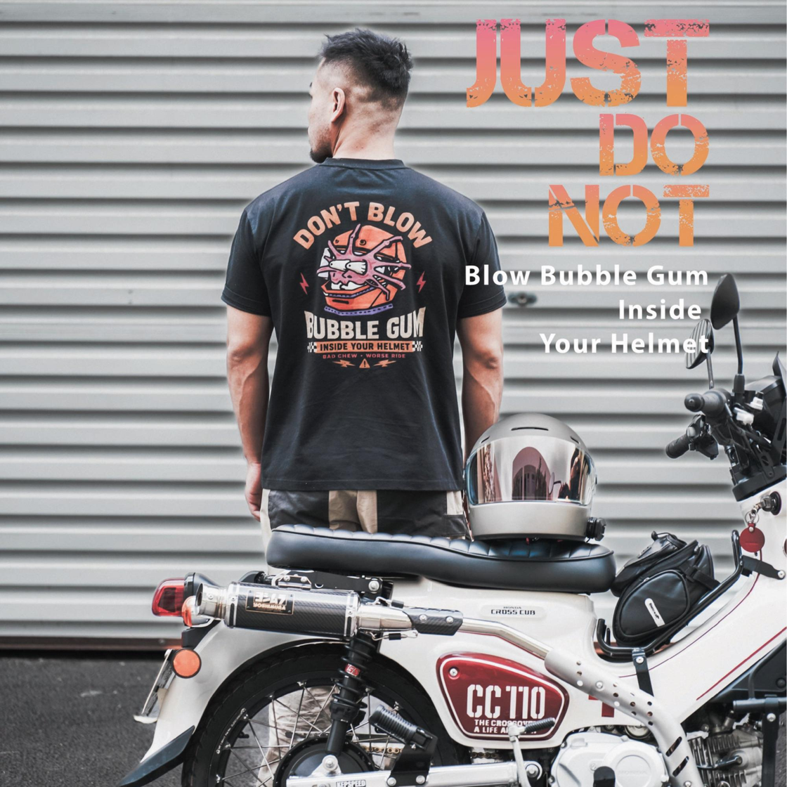 CYCROUT™ [Just Do Not] Helmet & Bubblegum Graphic T-Shirt
