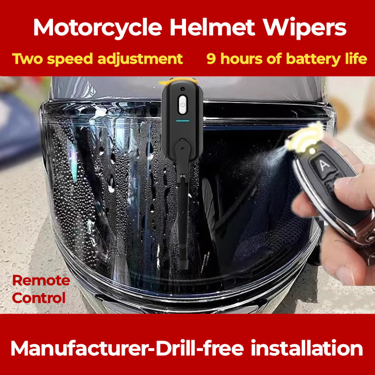 Motorcycle Helmet Visor Electric Wiper
