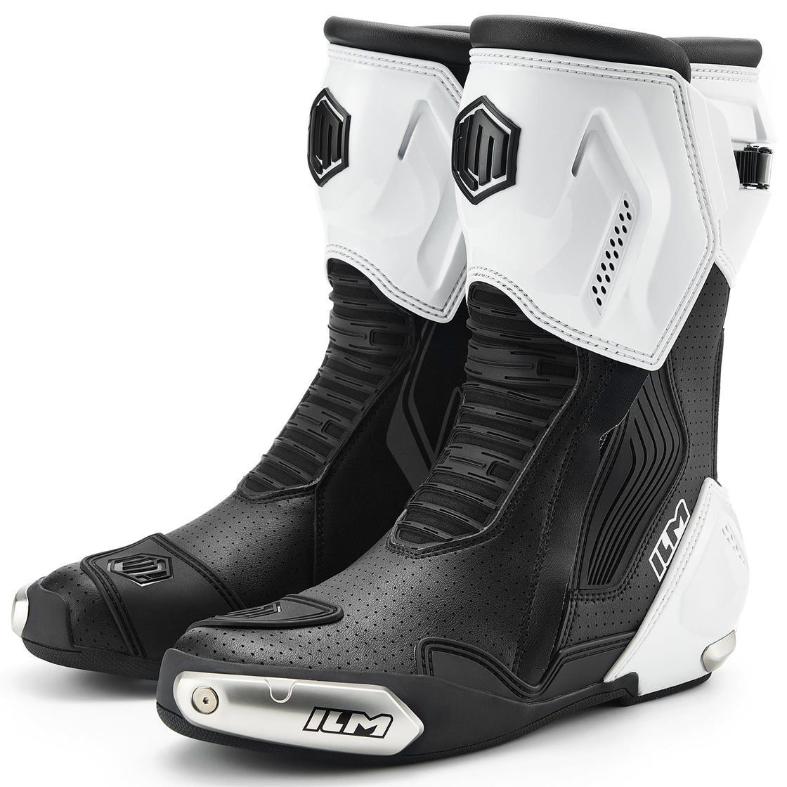 ILM Motorcycle Racing Boots Enhanced Ventilation Anti Slip Street Riding Sport Footwear CE Protective Gear Model BRC1