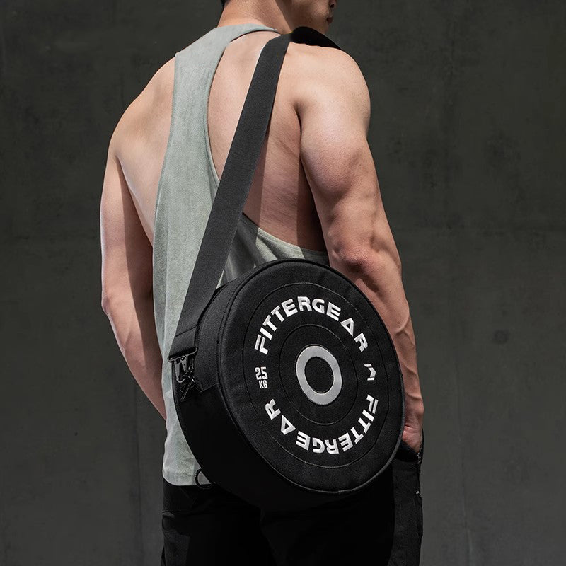 Barbell-Shaped Gym Bag