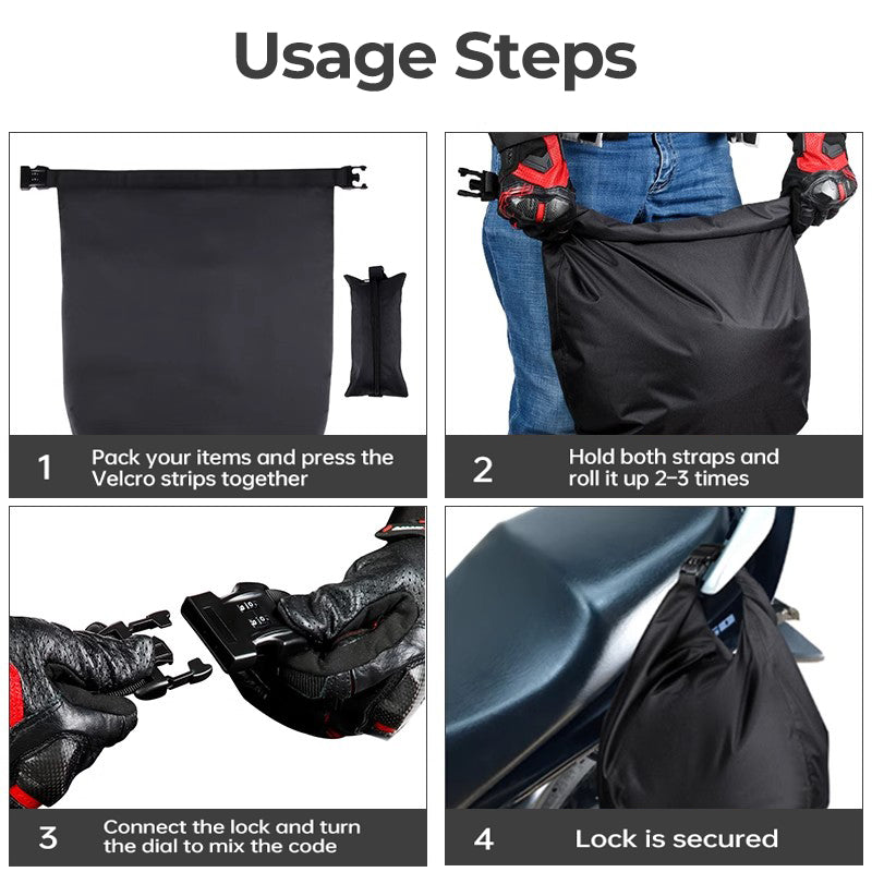 Portable Helmet Storage Bag with Code Lock