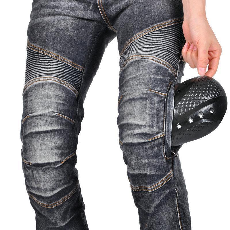 Uomo Moto Biker Jeans Rinforzato Protezione Pantaloni Linning Includono Uomo Moto Biker Jeans Rinforzato Protezione Pantaloni Linning Includono