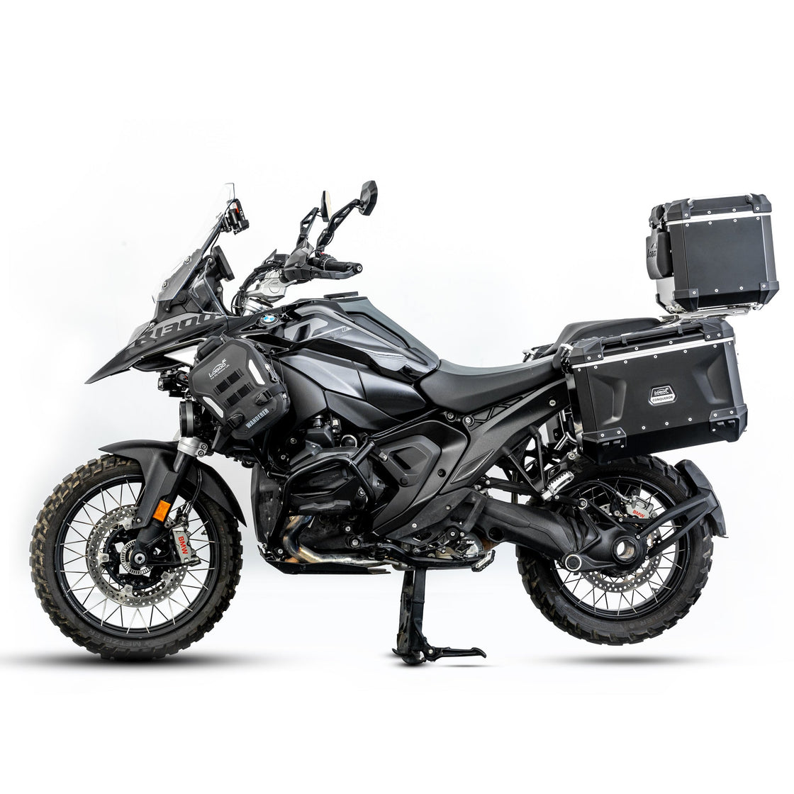 LOBOO CONQUEROR Aluminum Cases & Racks Set for BMW R1300GS / R1300GS Adventure