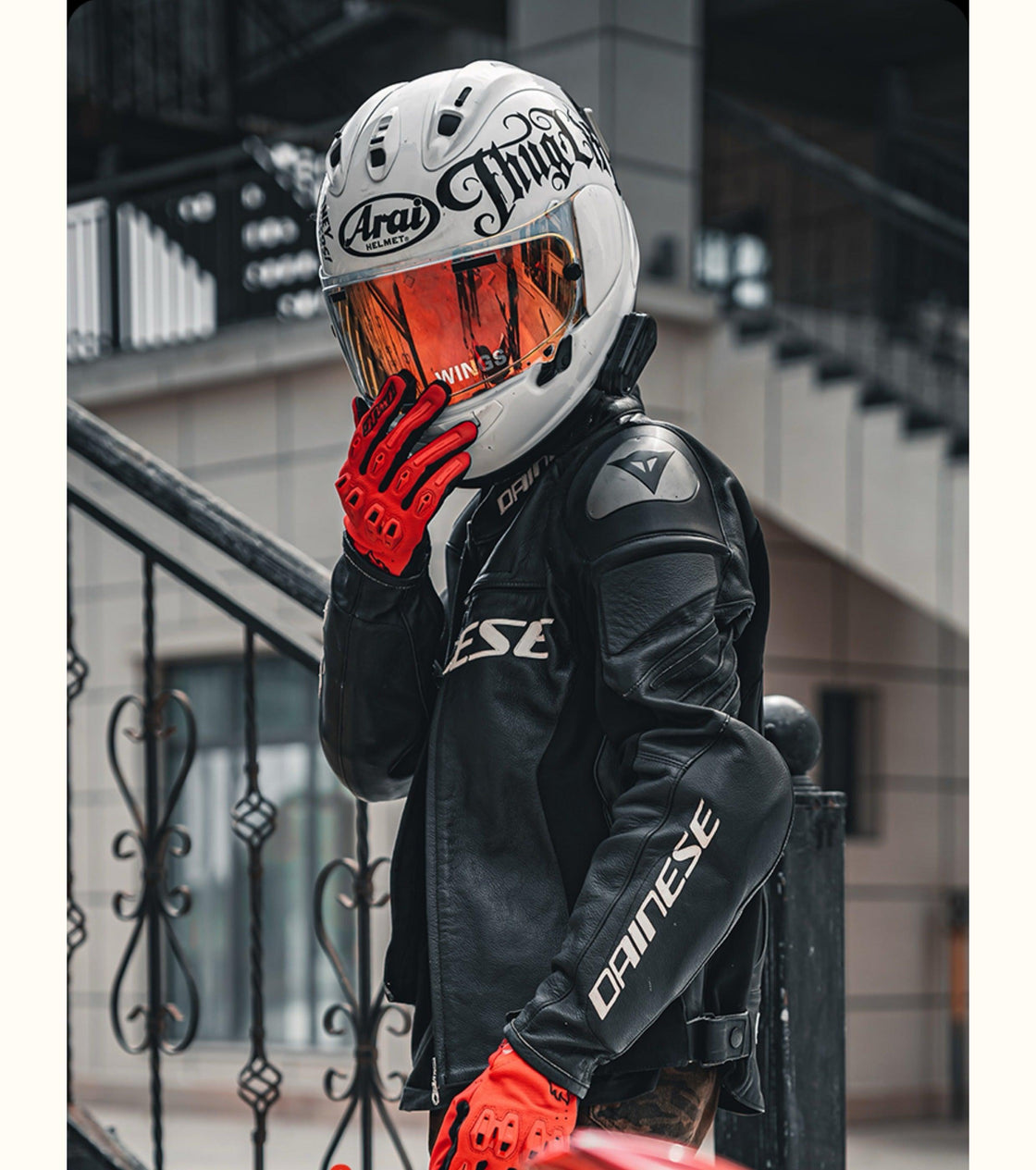 ALIEN MONSTER™ Battle Mech Motorcycle Gloves