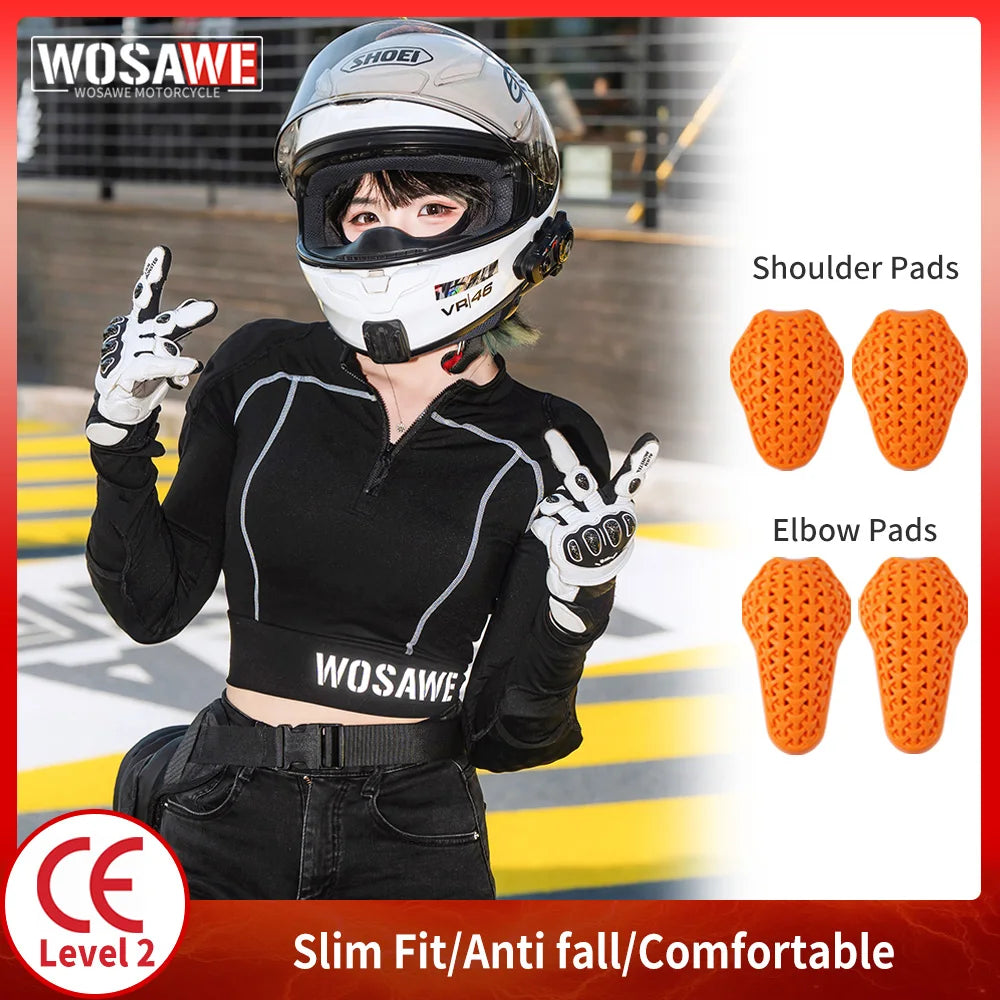 WOSAWE™ Women Motorcycle Armored Riding Shirt