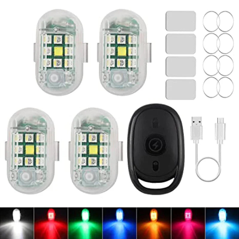 Led Wireless Waterproof Remote Control Motorcycle Strobe Light