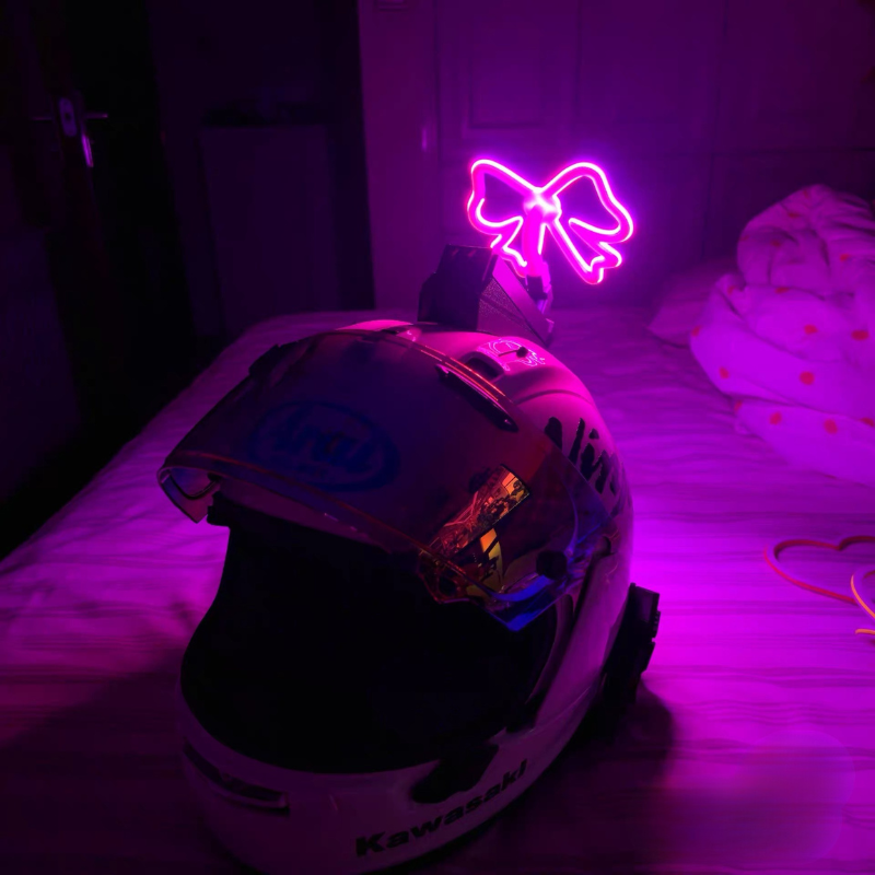 custom motorcycle helmets with lights Personalized Helmet Decoration Light – Bean's Moto Booth