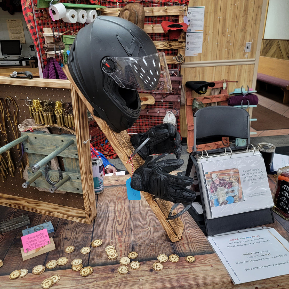 The Steel Horse Rack: Ultimate Motorcycle Gear Station – Bean's Moto Booth