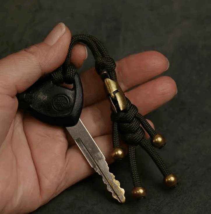 Handcrafted Solid Brass Spartan Warrior Keychain