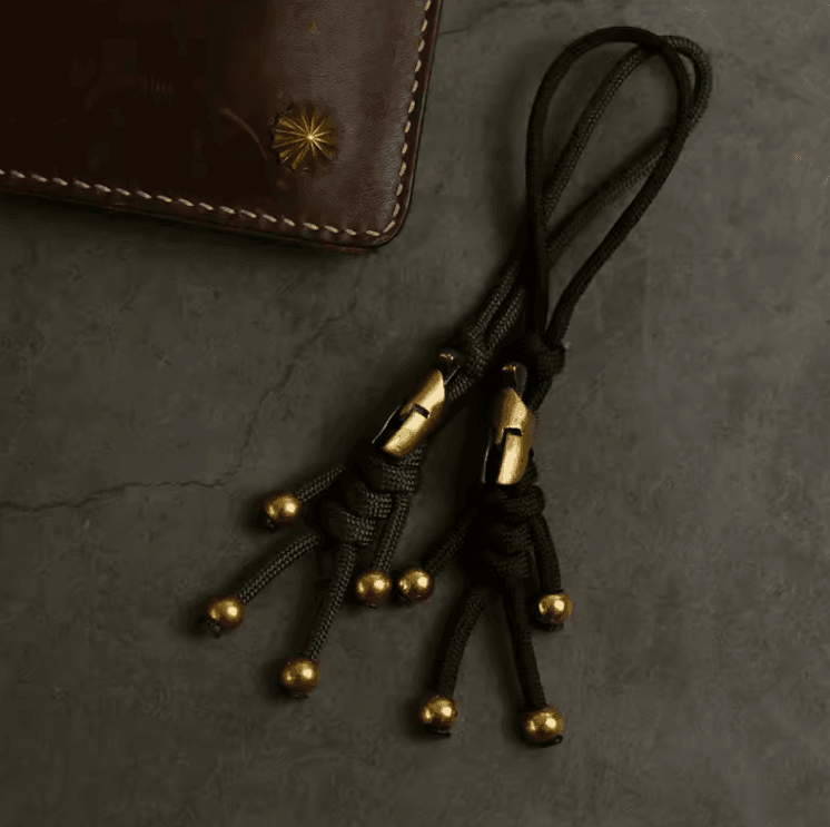 Handcrafted Solid Brass Spartan Warrior Keychain