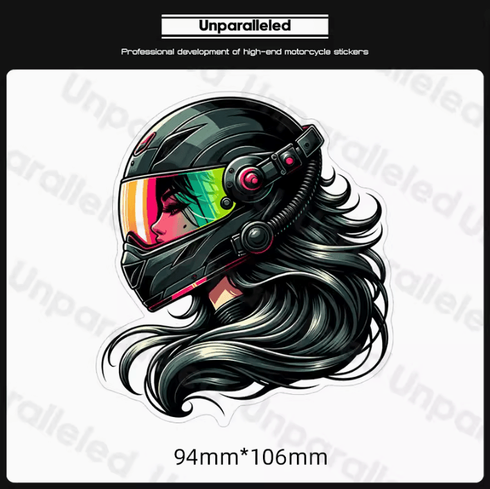 Lady Knight Sticker Unparalleled™ Dark Lady Knight Sticker – Bean's Moto Booth