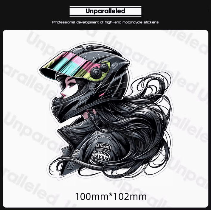 Lady Knight Sticker Unparalleled™ Dark Lady Knight Sticker – Bean's Moto Booth