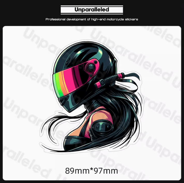 Lady Knight Sticker Unparalleled™ Dark Lady Knight Sticker – Bean's Moto Booth