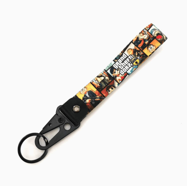 Rockstar Double-sided Embroidered Keychain