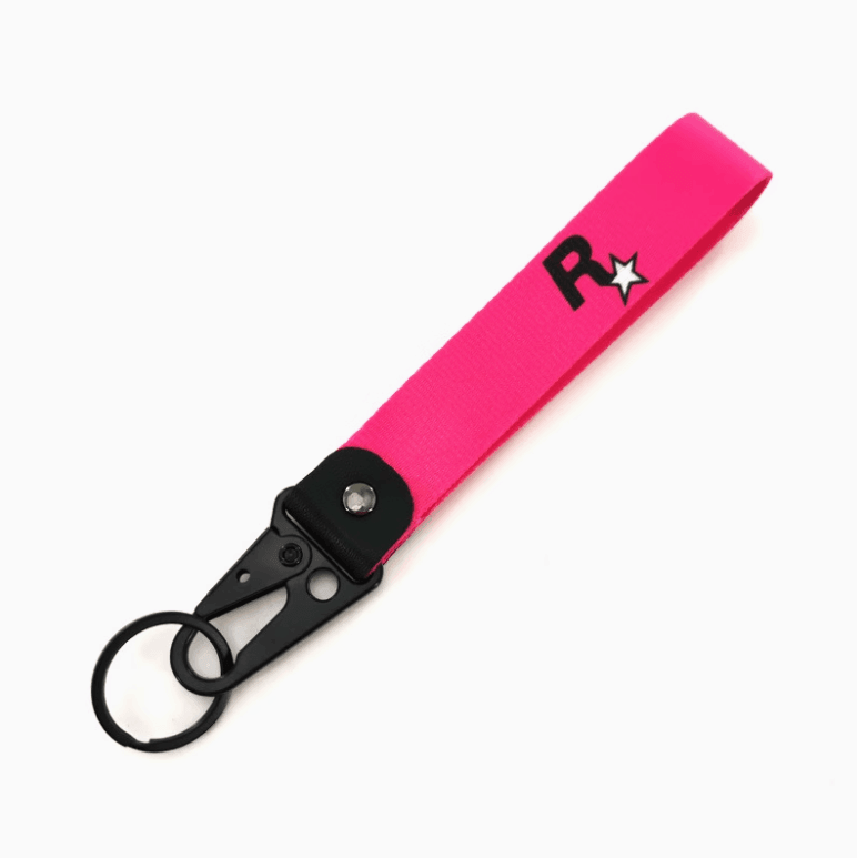 Rockstar Double-sided Embroidered Keychain