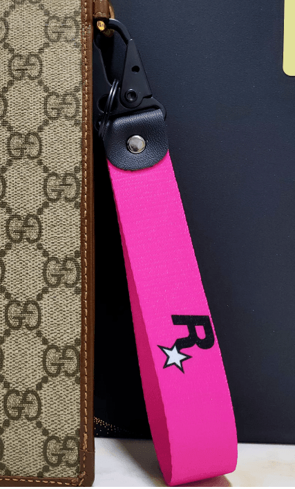 Rockstar Double-sided Embroidered Keychain