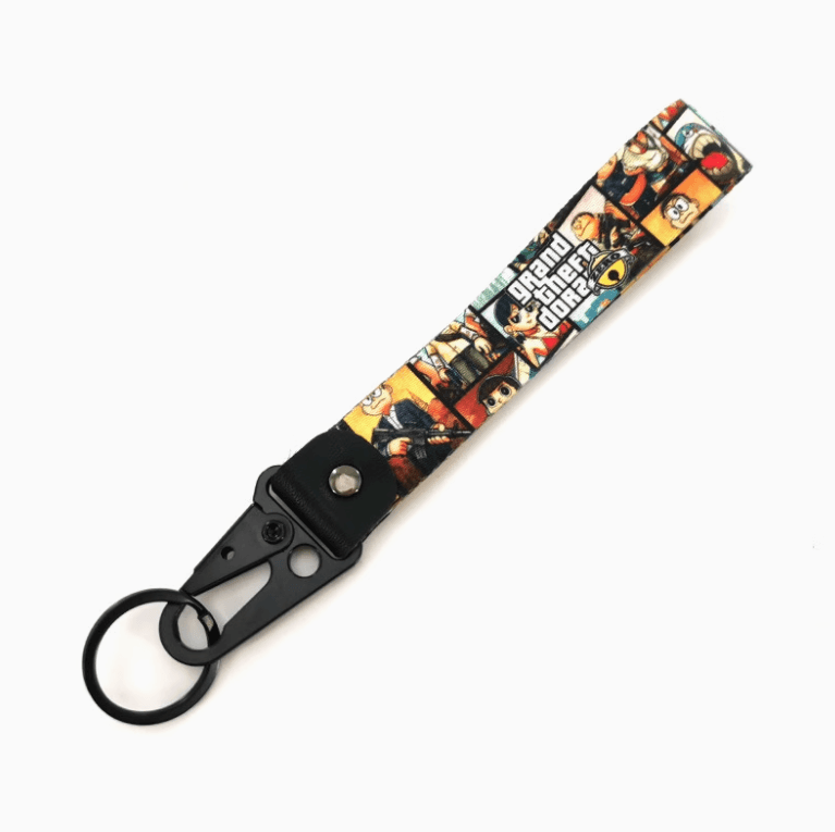 Rockstar Double-sided Embroidered Keychain