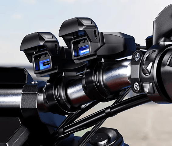 Motorcycle Modified Fast Charging USB Type-C Port