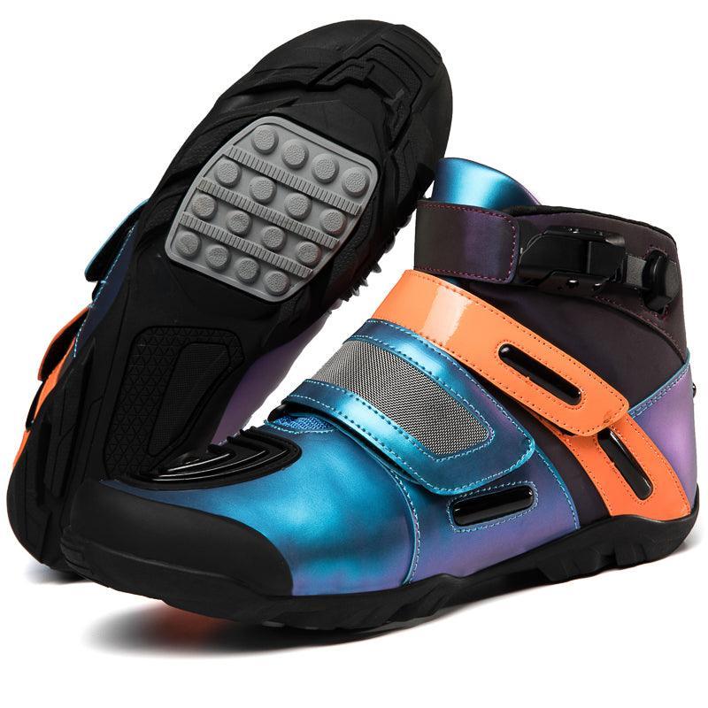 4 Seasons™ -Neon Motorcycle Boots - Bean's Moto Booth