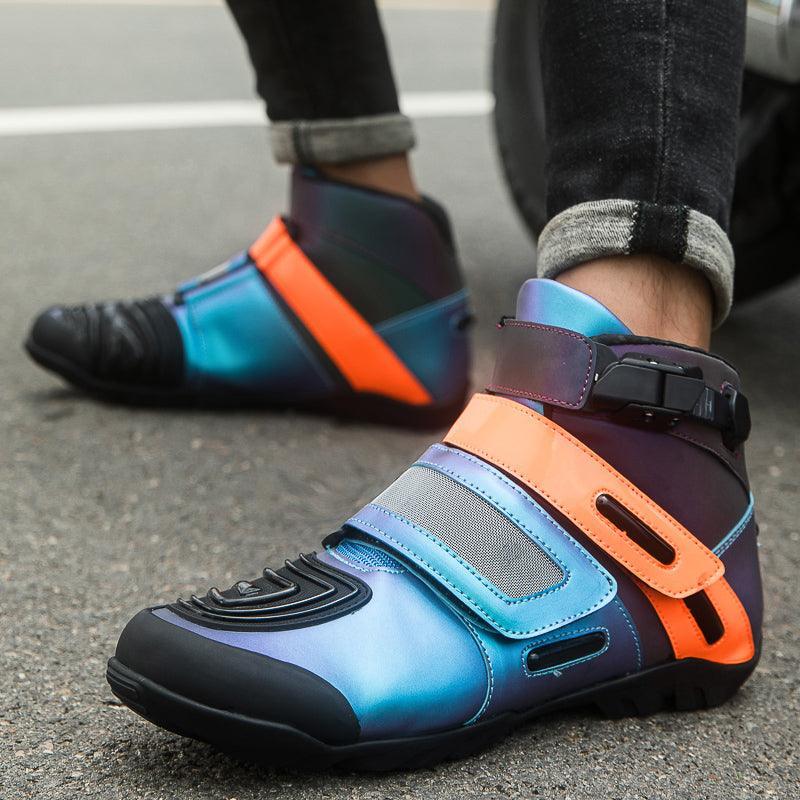 4 Seasons™ -Neon Motorcycle Boots - Bean's Moto Booth