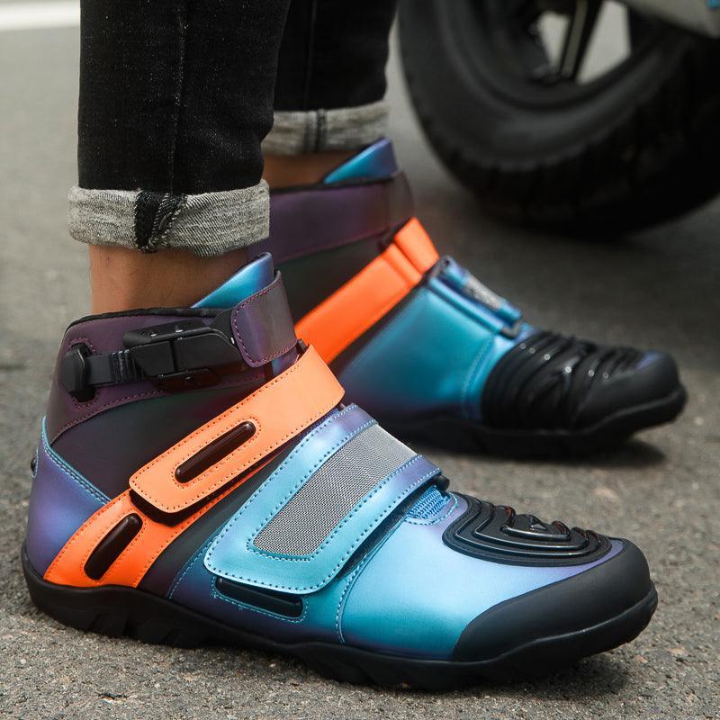 4 Seasons™ -Neon Motorcycle Boots - Bean's Moto Booth