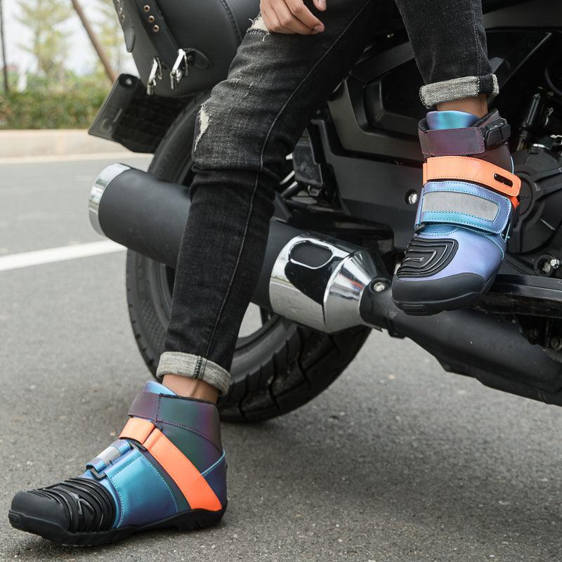 4 Seasons™ -Neon Motorcycle Boots - Bean's Moto Booth