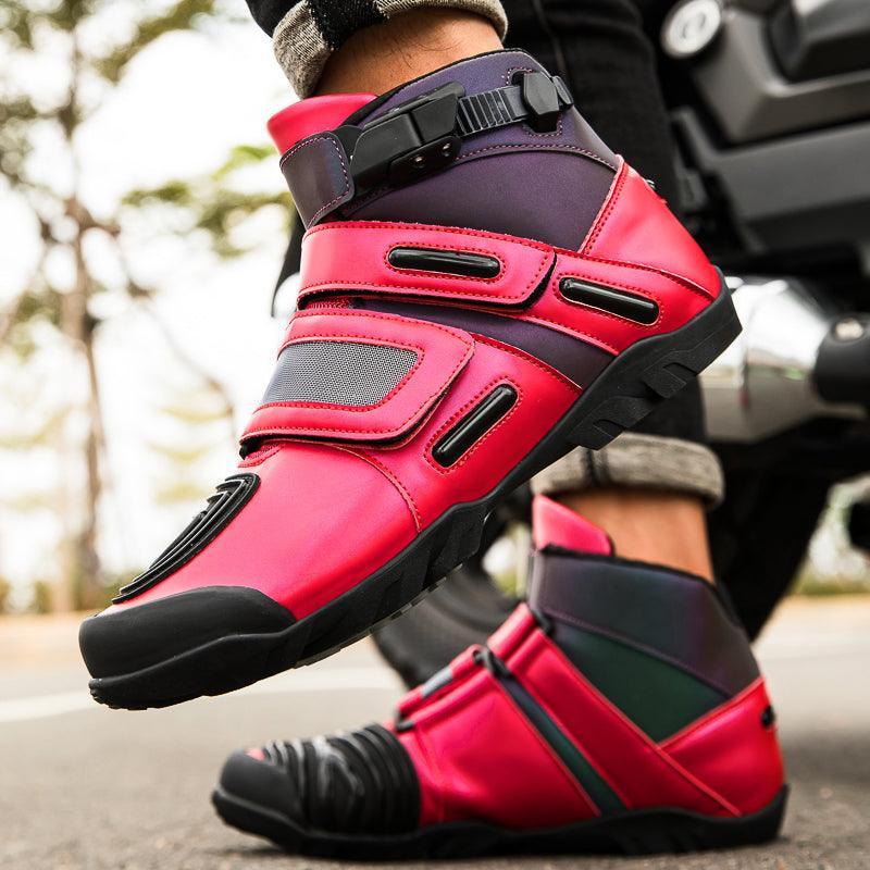 4 Seasons™ -Neon Motorcycle Boots - Bean's Moto Booth