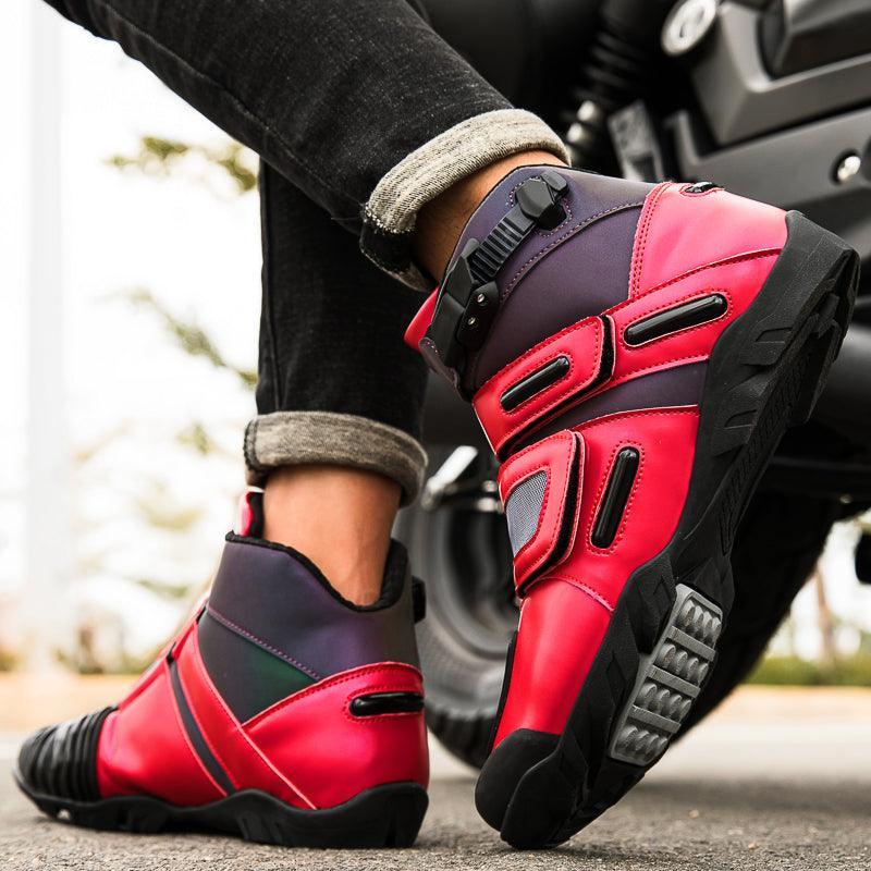 4 Seasons™ -Neon Motorcycle Boots - Bean's Moto Booth