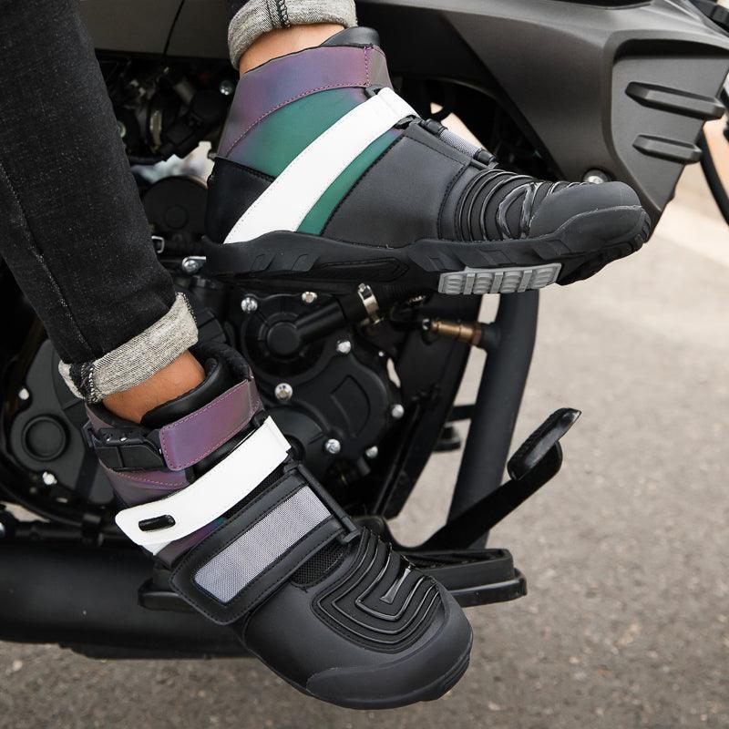 4 Seasons™ -Neon Motorcycle Boots - Bean's Moto Booth
