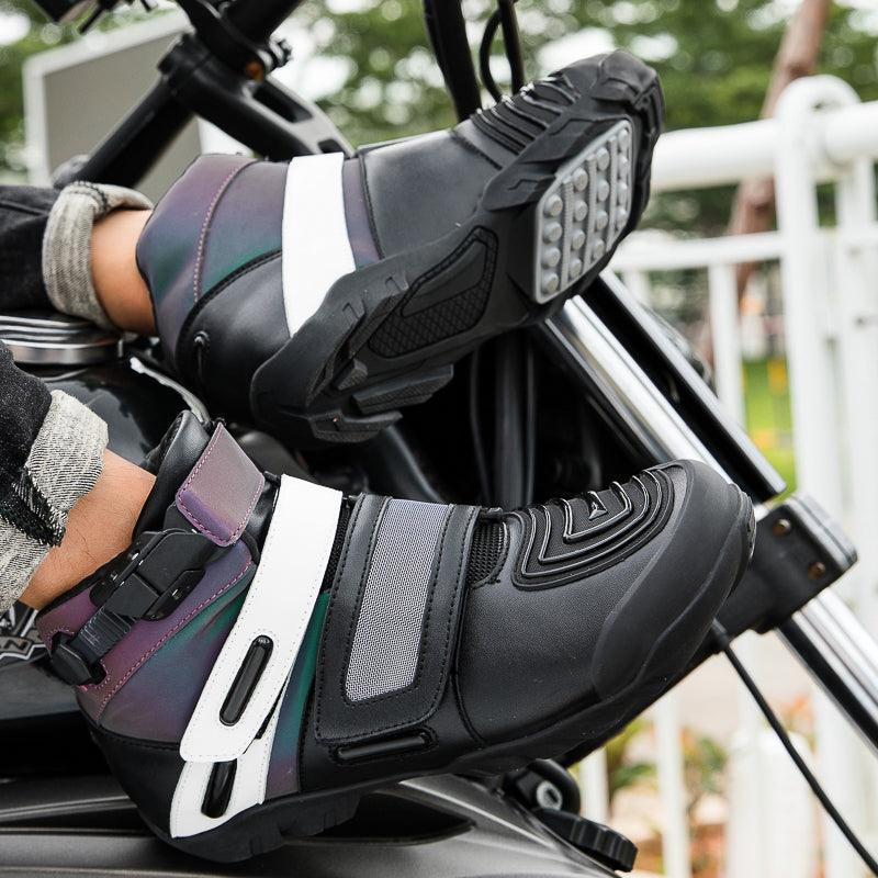 4 Seasons™ -Neon Motorcycle Boots - Bean's Moto Booth