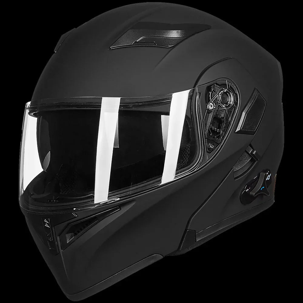 bluetooth motorcycle helmet flip face ILM Modular Flip up Full Face Bluetooth Motorcycle Helmet Model 902BT –  Bean's Moto Booth