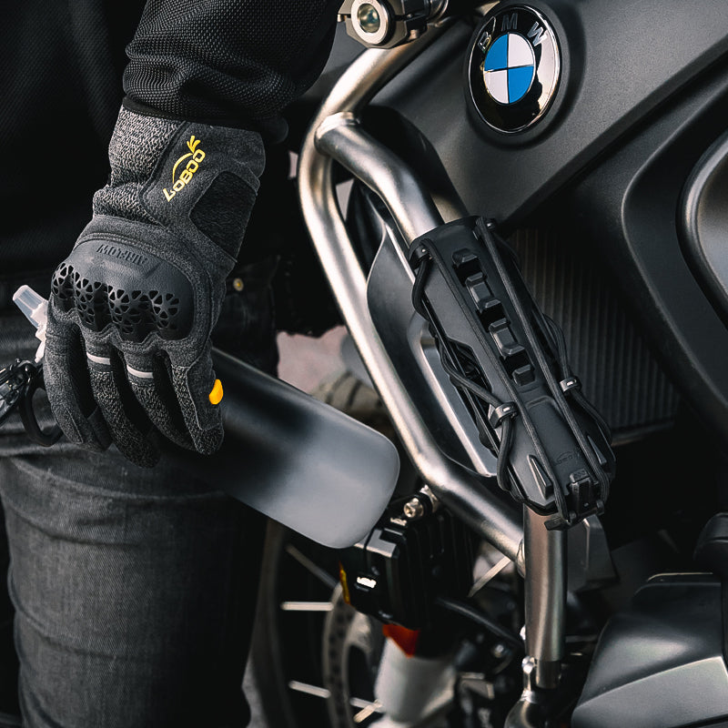 LOBOO CSHJ-1 Universal Bottle Holder – Adjustable Nylon Mount for Motorcycle Crash Bar, Trunk, or Side Box