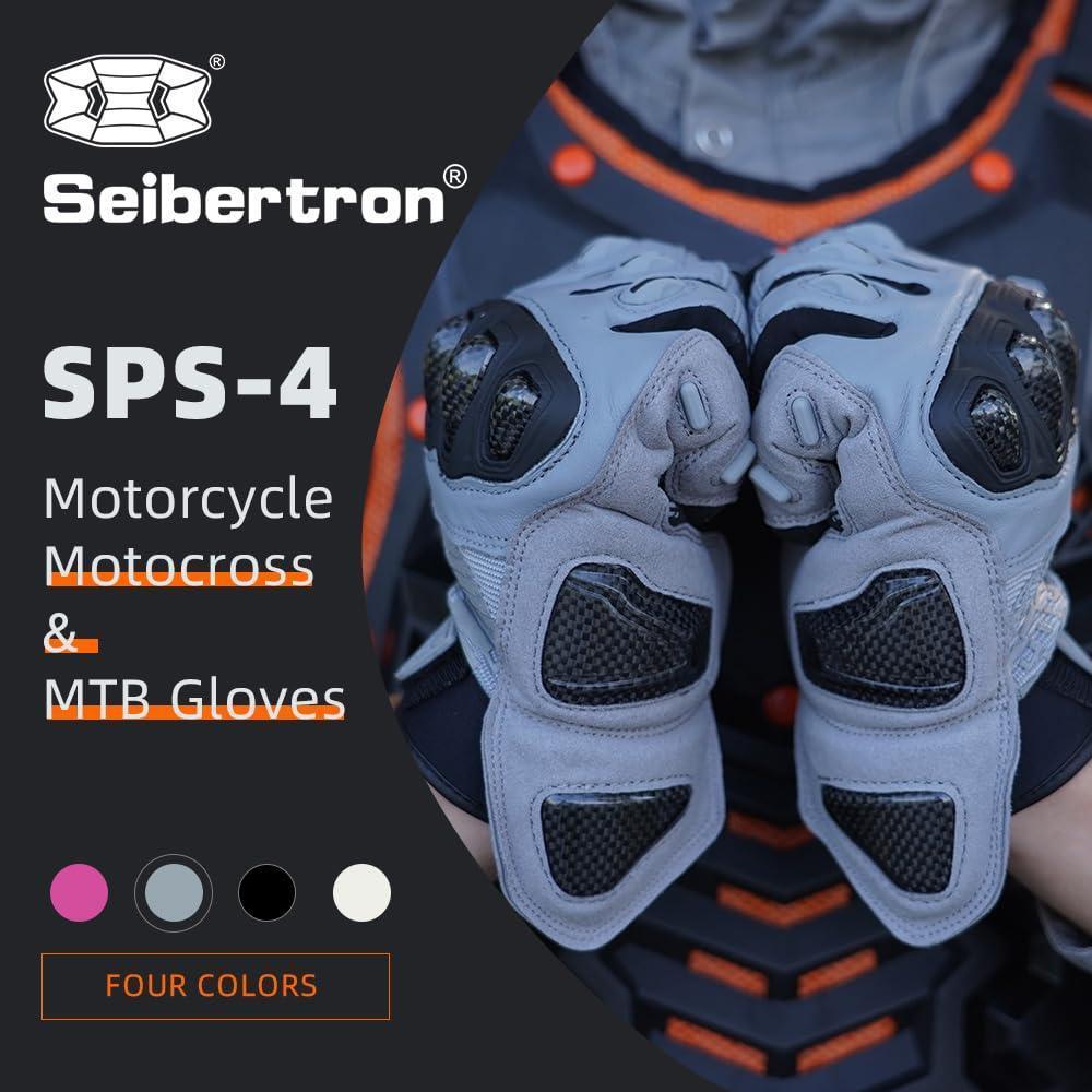 Seibertron™ SPS-4 Carbon Fiber Autumn and Winter Motorcycle Gloves